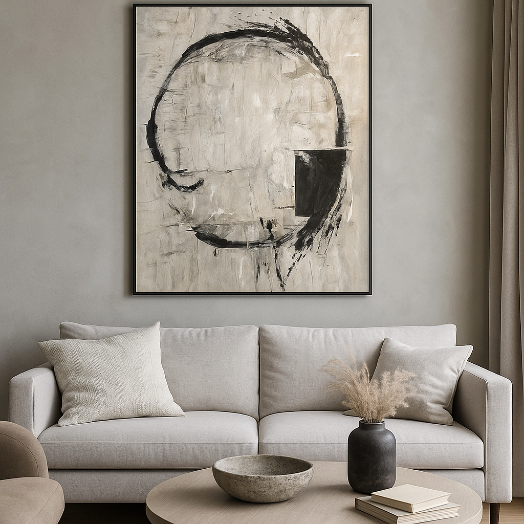 Abstrait - peinture à l’huile sur toile