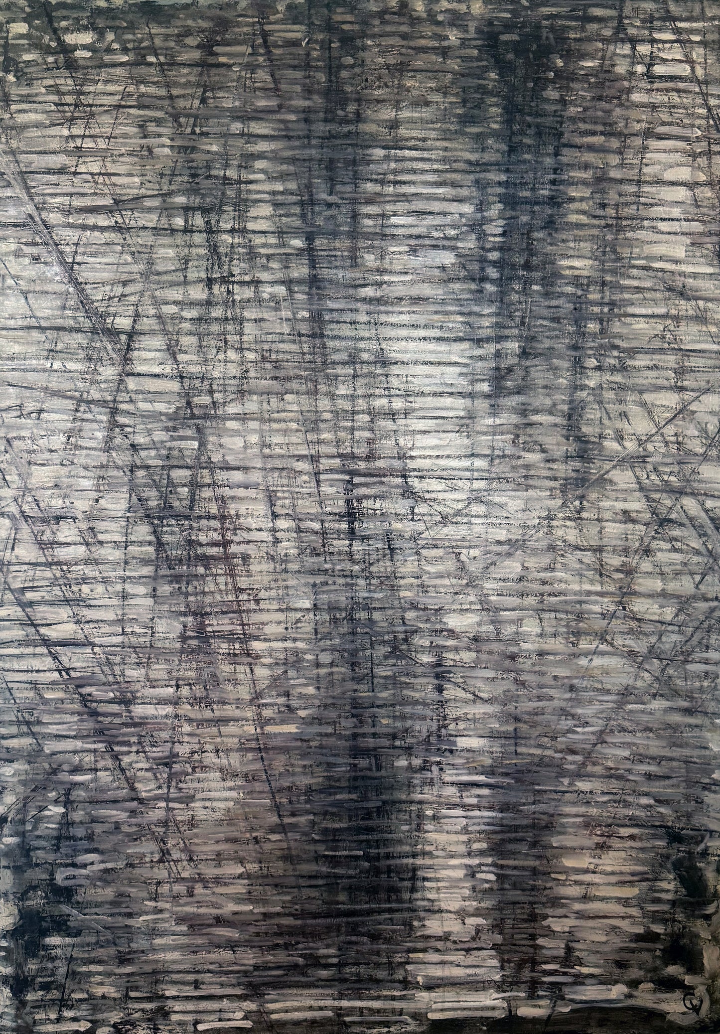 Abstrait - peinture à l’huile sur toile
