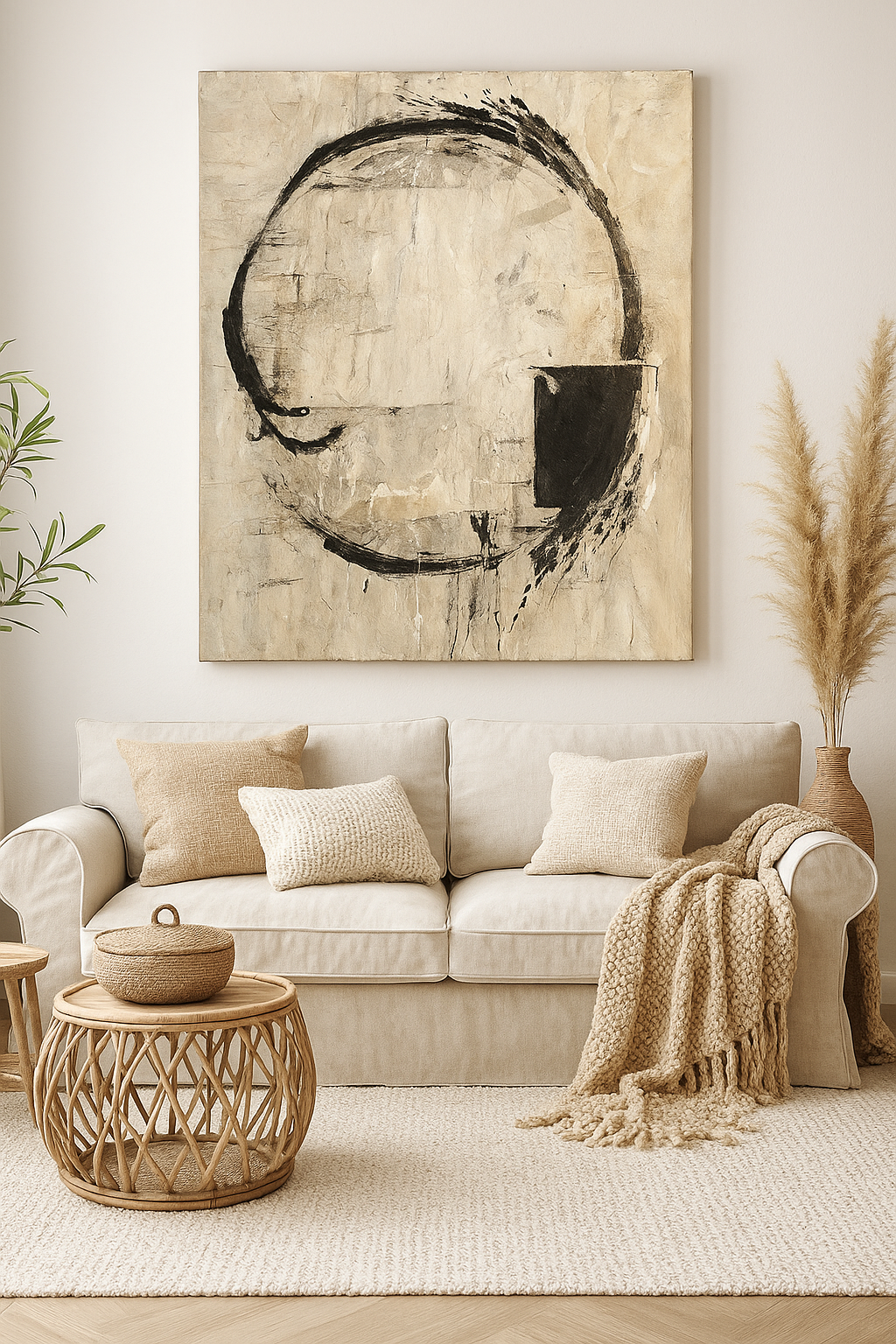 Abstrait - peinture à l’huile sur toile