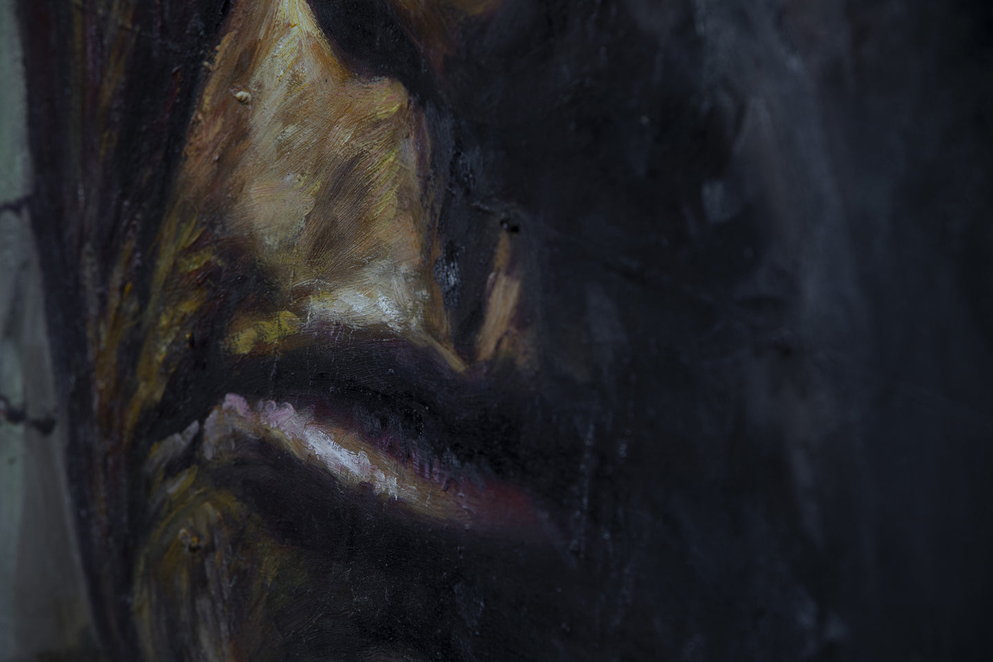 Sitting Bull - portrait sur métal, peinture à l'huile sur métal rouillé couleur