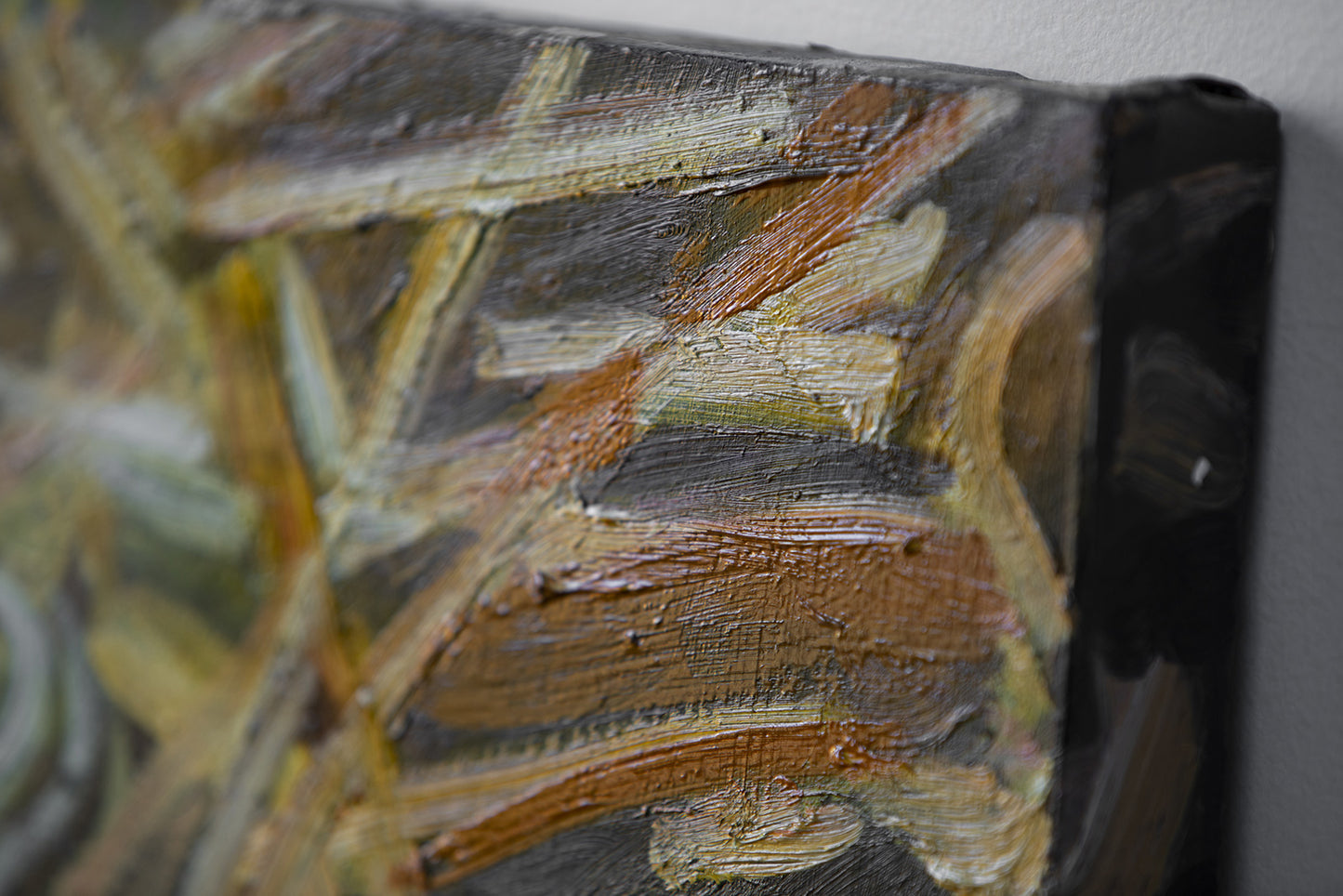 Visage - peinture à l'huile sur toile