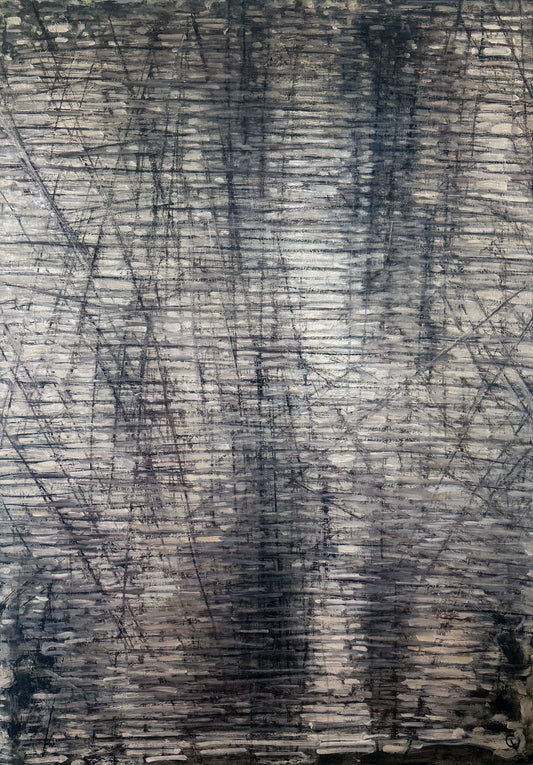 Abstrait - peinture à l’huile sur toile