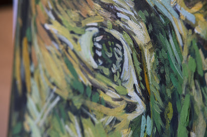 Visage - peinture à l'huile sur toile