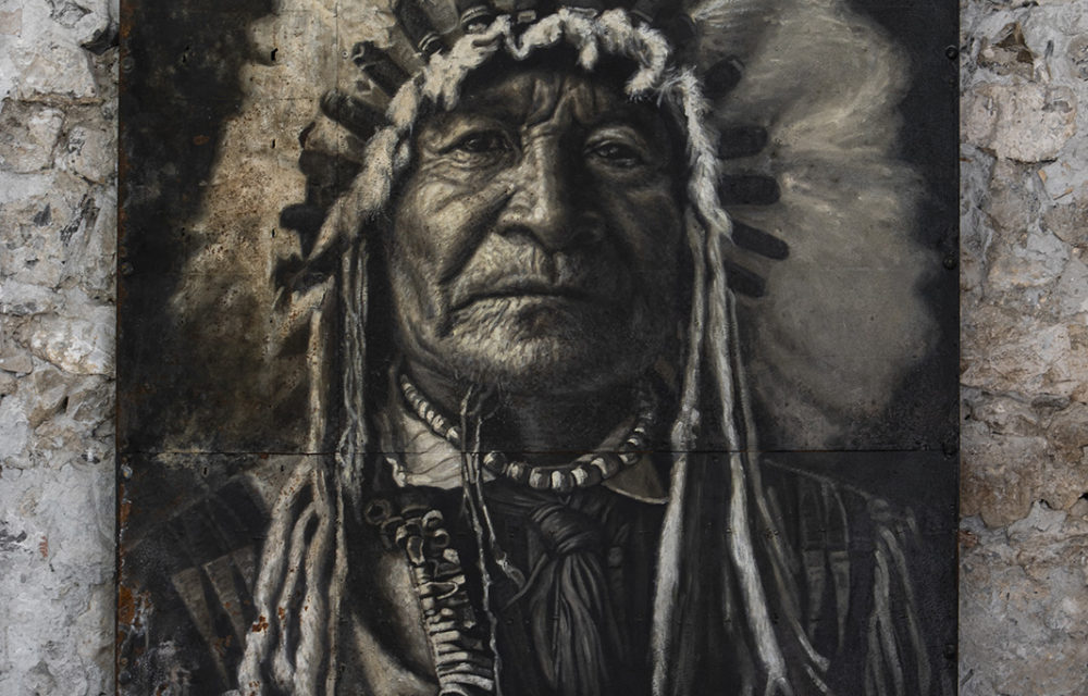 Peinture sur métal Geronimo